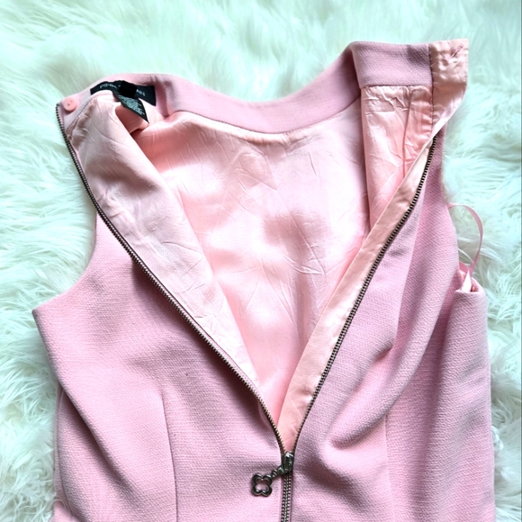 Pink Tartan Peplum Blouse Size 6 in Pink - Picture 4 of 5